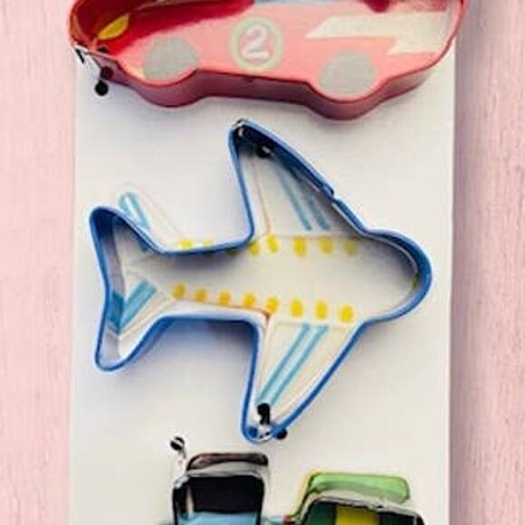 Wilton Fun Cookie Shapes (3) Piece Cookie Cutter Set- Vehicles/Transportation - Picture 3 of 4